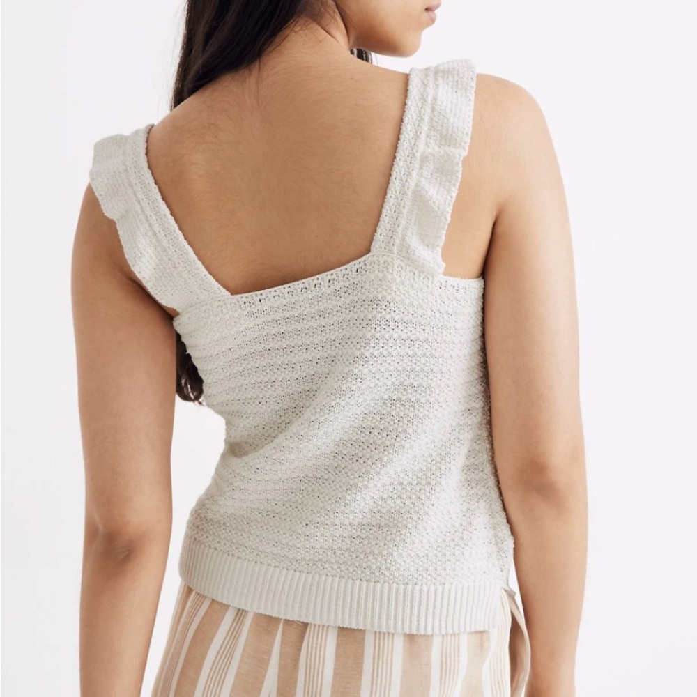 Madewell crocheted sweater top